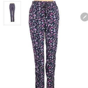 Faded glory plus size Blue floral drawstring pants size 2XL size 20